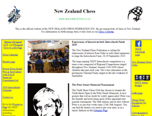 Tablet Screenshot of newzealandchess.co.nz